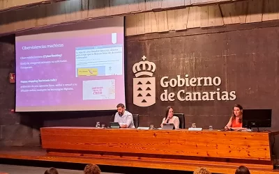 The Government of the Canary Islands invites the Opciónate team to participate as speakers in the Conference on Minors and New Technologies